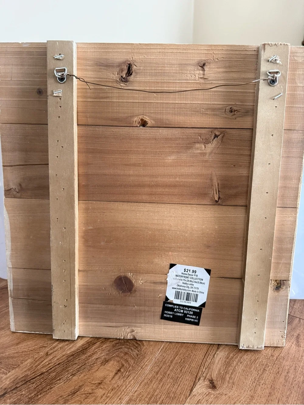 Hobby Lobby Wooden Wall Decor 14.5x 14x5 - Home Wall Decor